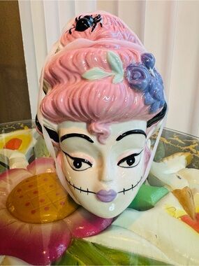 Bride of Frankenstein cookie jar ceramic canister BNWT